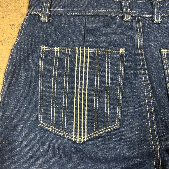 Tory Burch High Rise Cropped Jeans Contrast Stitch Size 28 - Picture 14 of 15